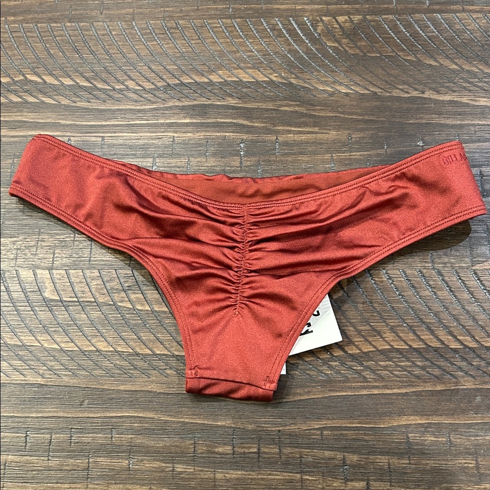 BILLABONG SOL SEARCHER CINCHED BACK SWIM BOTTOM SIZE MEDIUM NWT